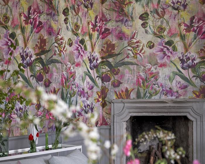 Designers Guild Tulipa Stellata Fuchsia PDG1037/01 Wallpaper