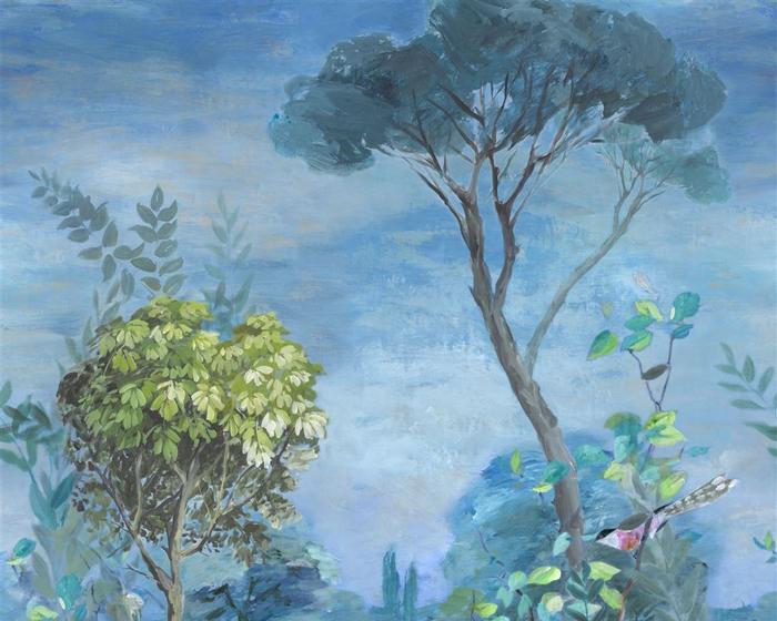 Designers Guild Giardino Segreto Scene 1 Delft PDG1056/01 Wallpaper