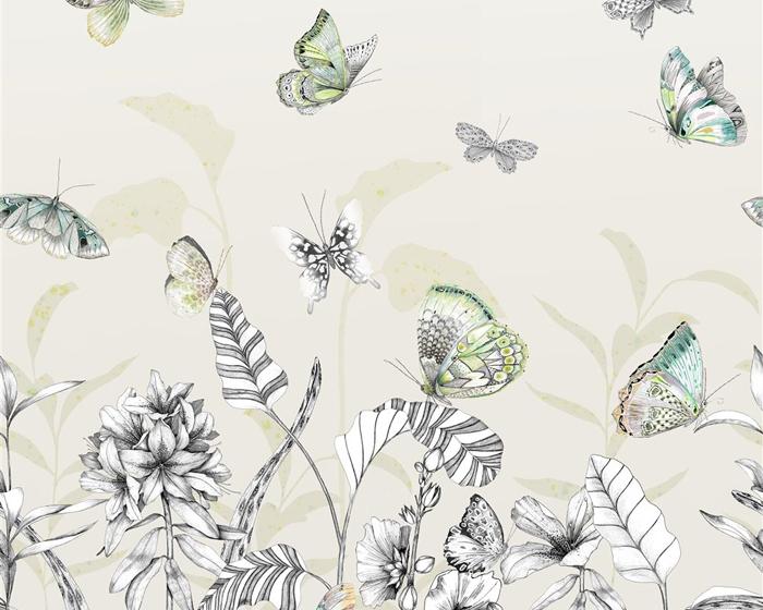 Designers Guild Papillons Birch PDG1058/01 Wallpaper