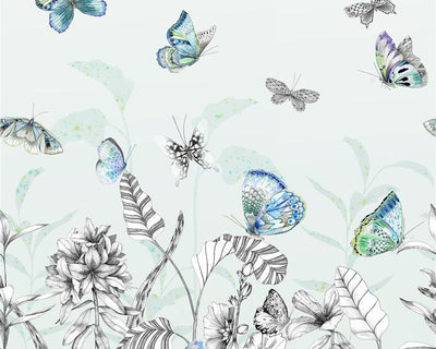 Designers Guild Papillons Eau De Nil PDG1058/02 Wallpaper