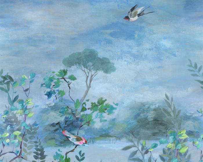 Designers Guild Giardino Segreto Scene 2 Delft PDG1057/01 Wallpaper