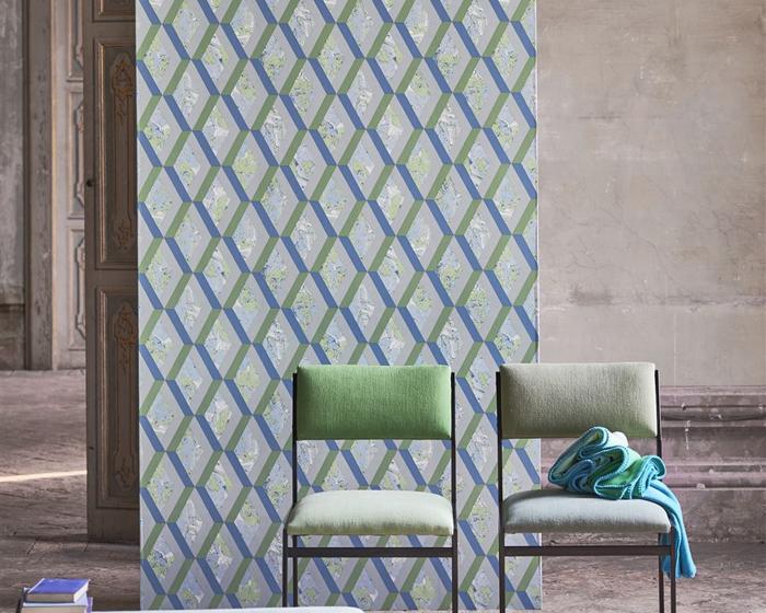 Designers Guild Jourdain Cobalt PDG1054/08 Wallpaper