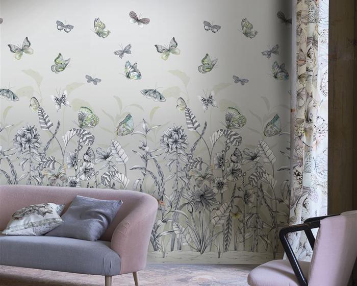 Designers Guild Papillons Eau De Nil PDG1058/02 Wallpaper