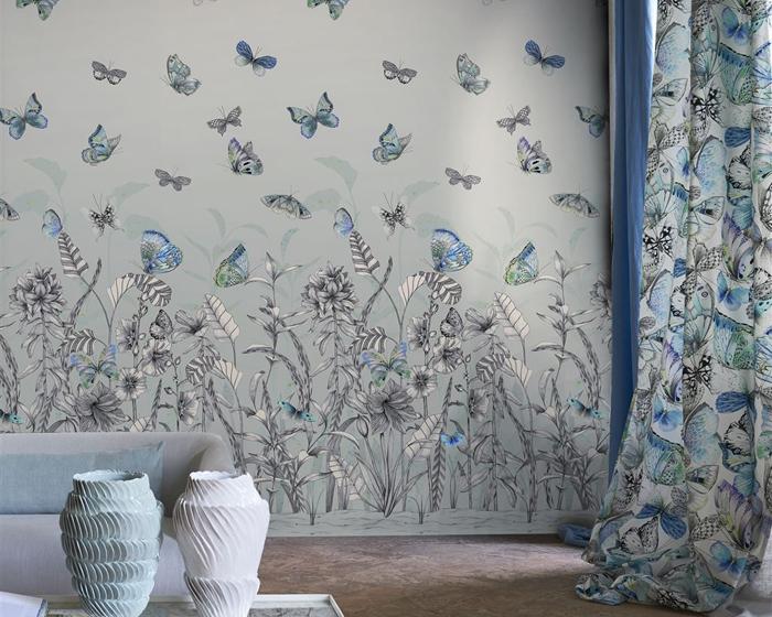 Designers Guild Papillons Eau De Nil PDG1058/02 Wallpaper