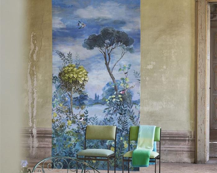 Designers Guild Giardino Segreto Scene 1 Delft PDG1056/01 Wallpaper