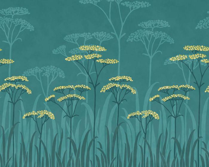 Little Greene Achillea Aurora 0293ASISLAN Wallpaper