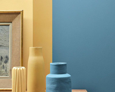 Little Greene Air Force Blue 260 Paint on a feature wall