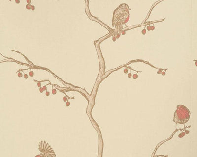 Barneby Gates English Robin in Parchment Wallpaper BG0300102