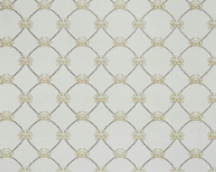 Barneby Gates Crab in Gold/Charcoal Wallpaper BG1300202