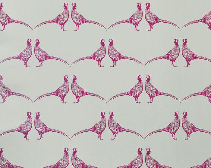 Barneby Gates Pheasant in Pink Wallpaper BG1500102