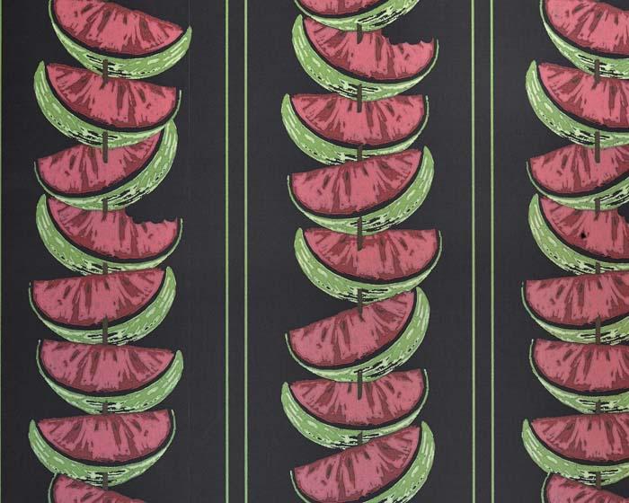 Barneby Gates Watermelon in Charcoal Wallpaper BG1800101