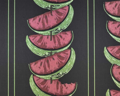 Barneby Gates Watermelon in Charcoal Wallpaper BG1800101
