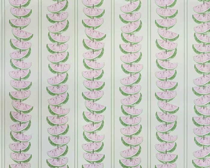 Barneby Gates Watermelon in Pink/Green Wallpaper BG1800102