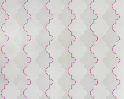 Barneby Gates Jigsaw Stripe in Pink Wallpaper BG1800201