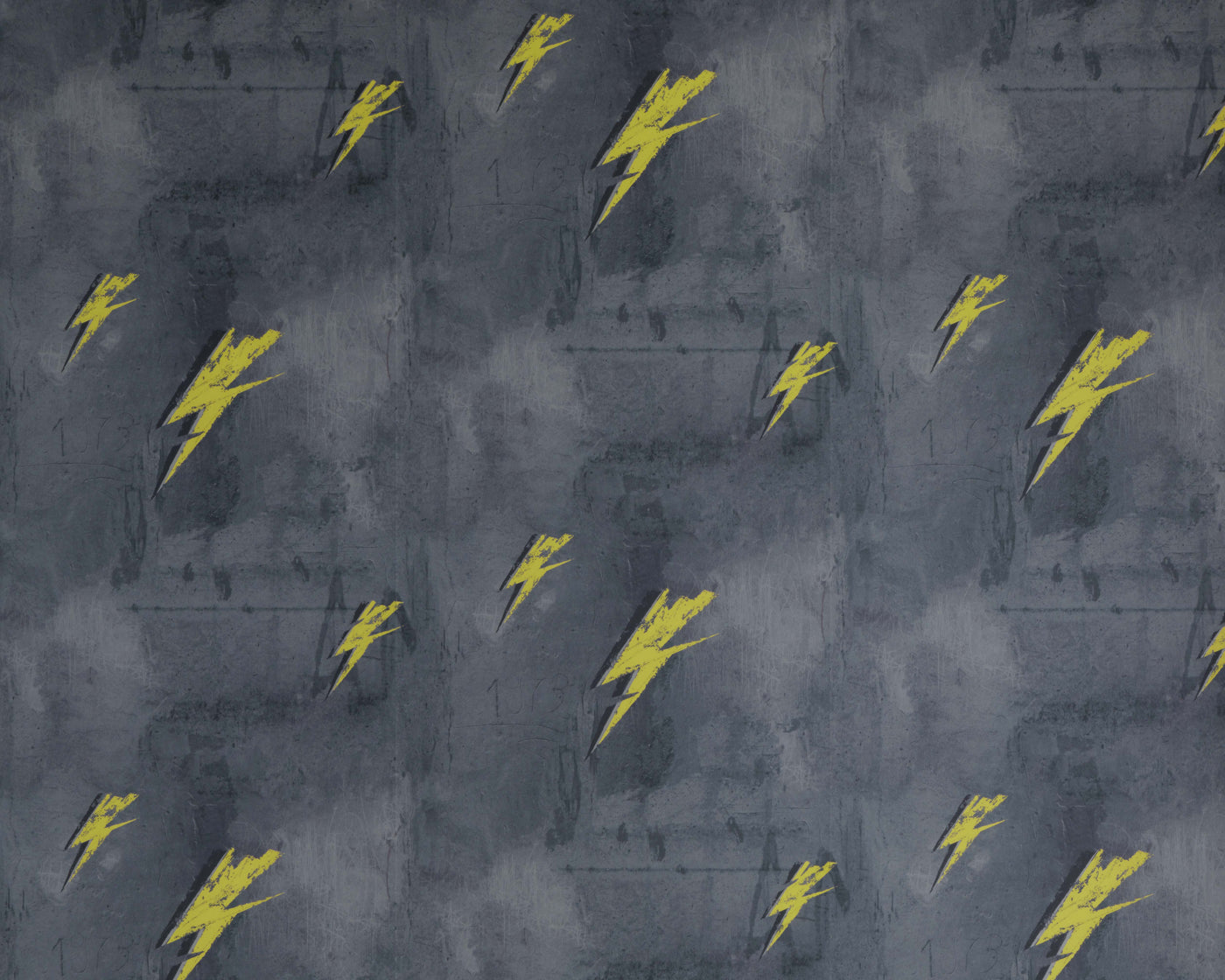 Barneby Gates Bolt From Mars in Yellow/Charcoal Wallpaper BG1900101