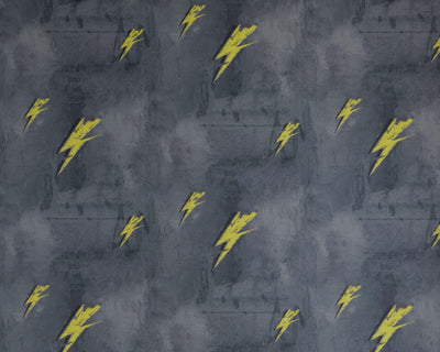 Barneby Gates Bolt From Mars in Yellow/Charcoal Wallpaper BG1900101
