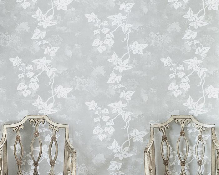 Barneby Gates Ivy in Aged Grey Wallpaper BG1700102