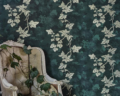 Barneby Gates Ivy in Deep Green Wallpaper BG1700101