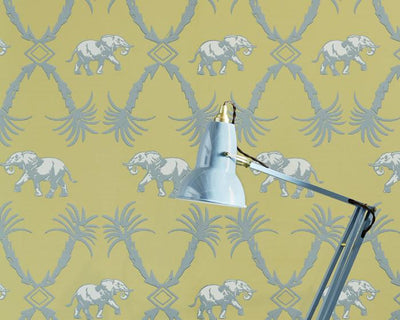 Barneby Gates Elephant Palm in Ochre/Blue Wallpaper BG2100201