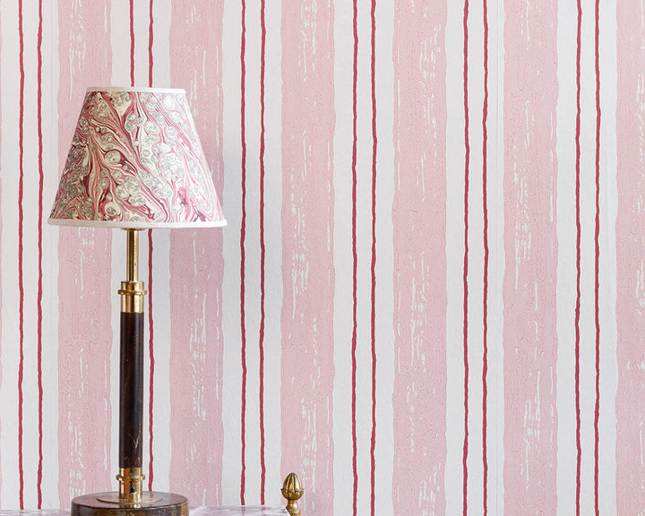 Barneby Gates Painter's Stripe Wallpaper on a wall