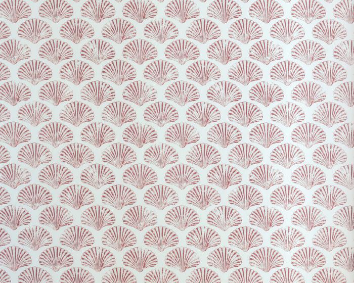 Barneby Gates Scallop Shell in Red Wallpaper BG2100101