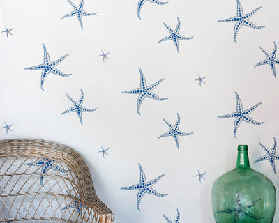 Barneby Gates Starfish Wallpaper on a feature