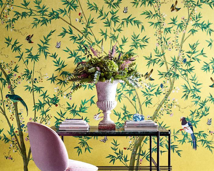 Little Greene Belton Scenic Sunbeam 0293ASISLAN Wallpaper