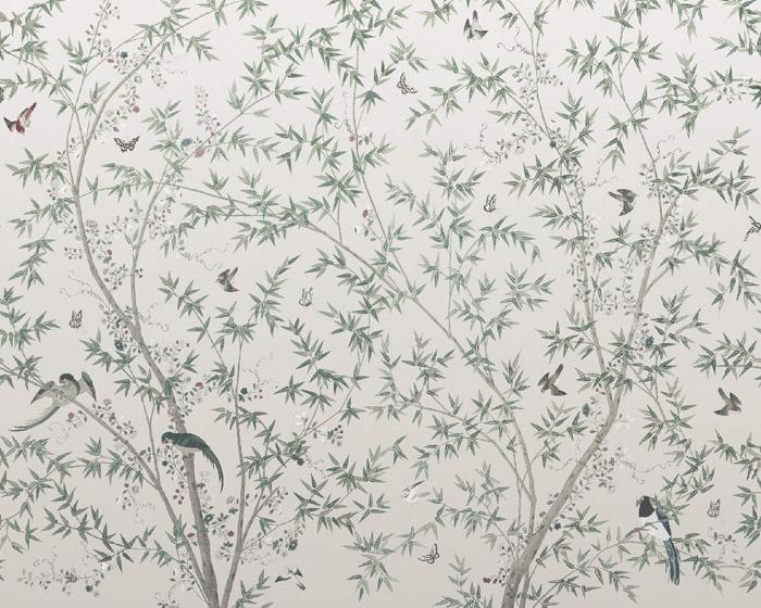 Little Greene Belton Scenic Oyster 0293ASISLAN Wallpaper