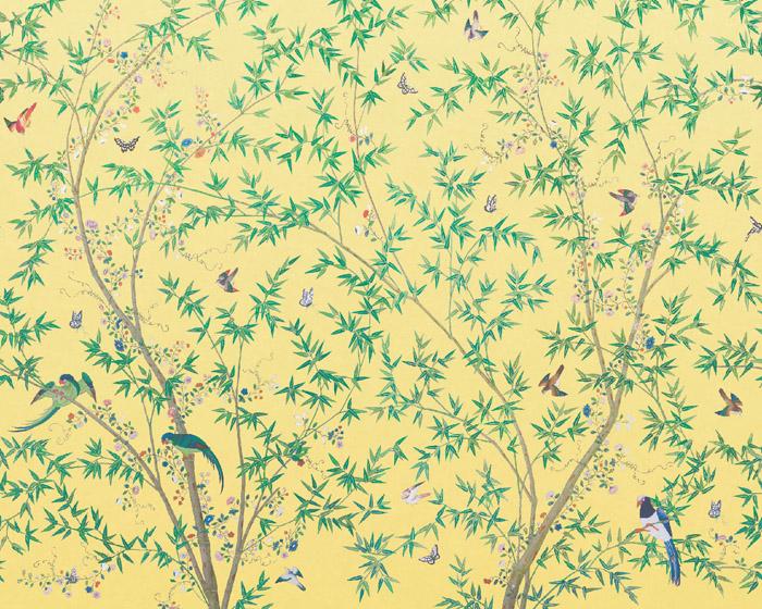 Little Greene Belton Scenic Sunbeam 0293ASISLAN Wallpaper