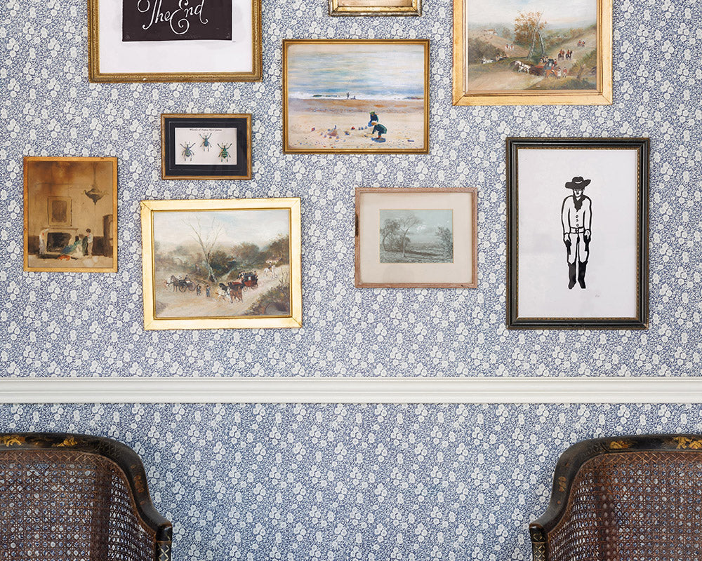 Barneby Gates Calico Wallpaper Collaboration with Burleigh with a picture gallery