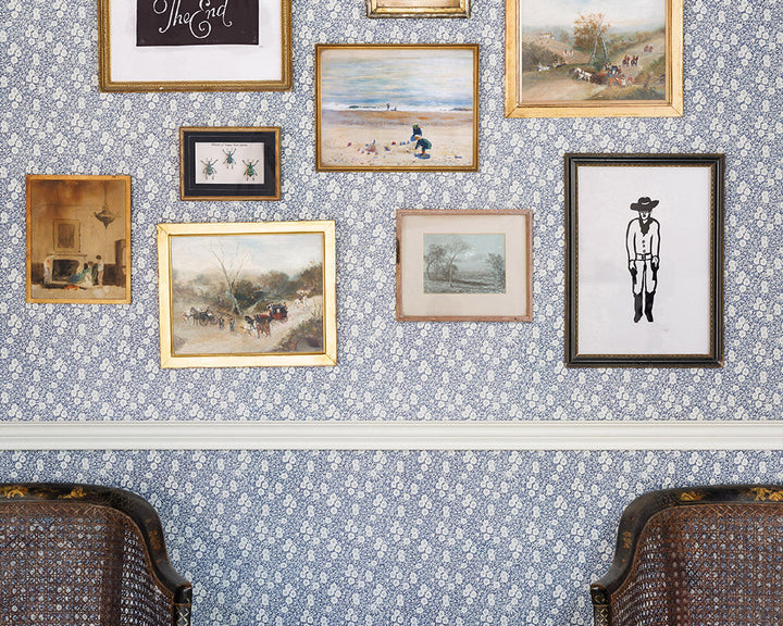 Barneby Gates Calico Wallpaper Collaboration with Burleigh with a picture gallery