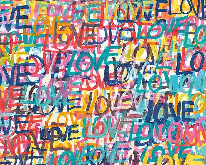 OHPOPSI Love Scribble Pop Riot Wallpaper CEP50120W