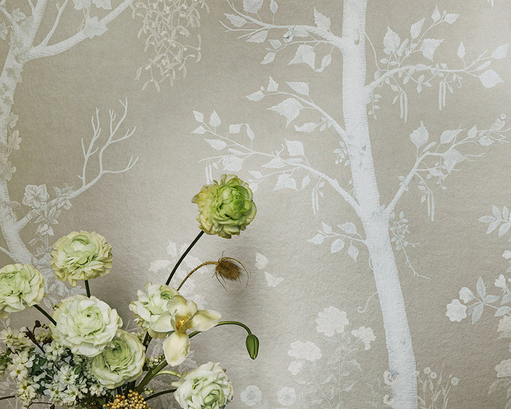 Cole & Son Seasonal Woods Wallpaper on a wall