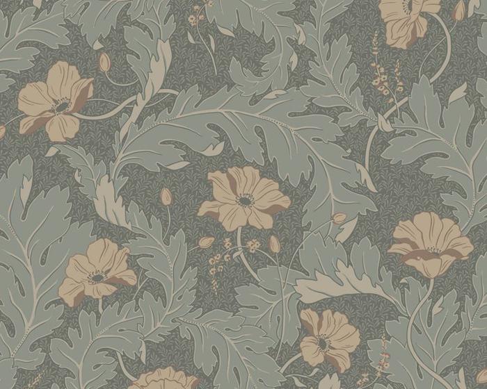 Sandberg Charlotta Forest Green 830-78 Wallpaper