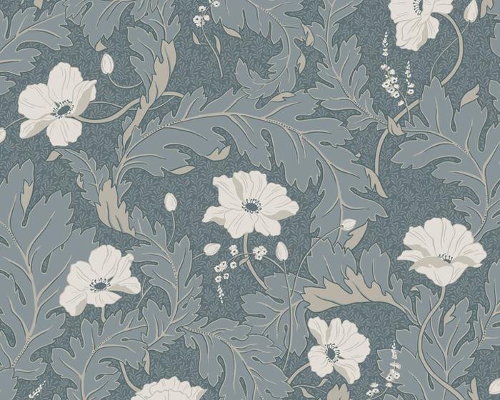 Sandberg Charlotta Petrol 830-66 Wallpaper