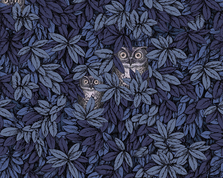 Cole & Son Foglie e Civette Wallpaper