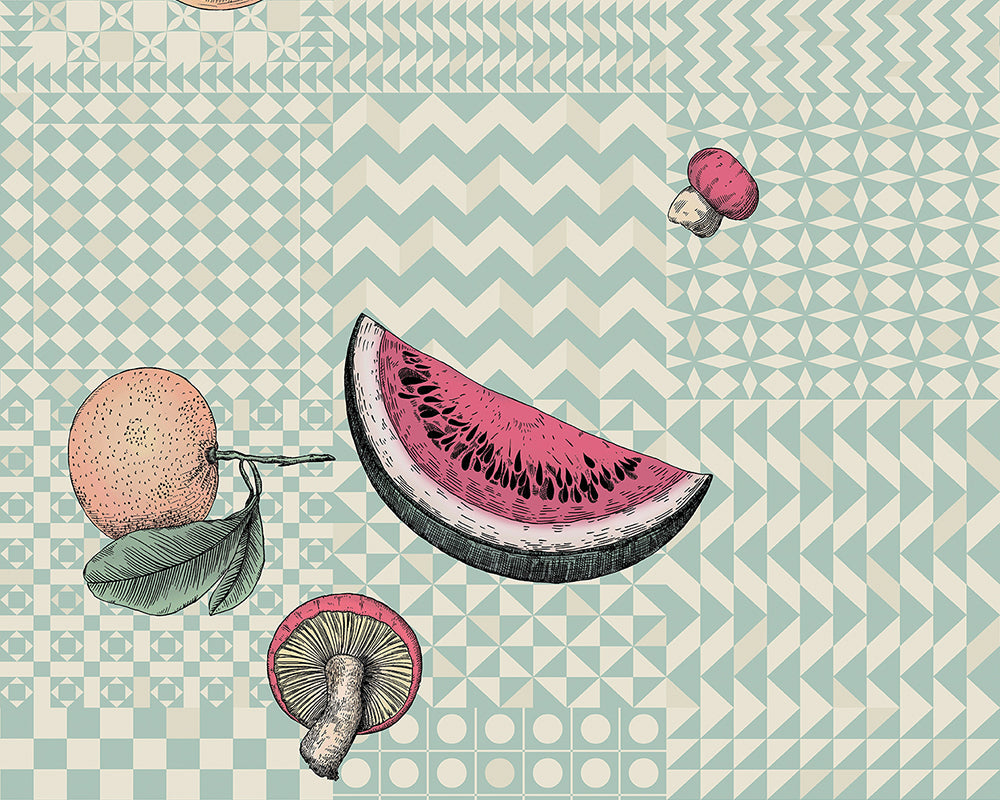 Cole & Son Frutta e Geometrico Wallpaper