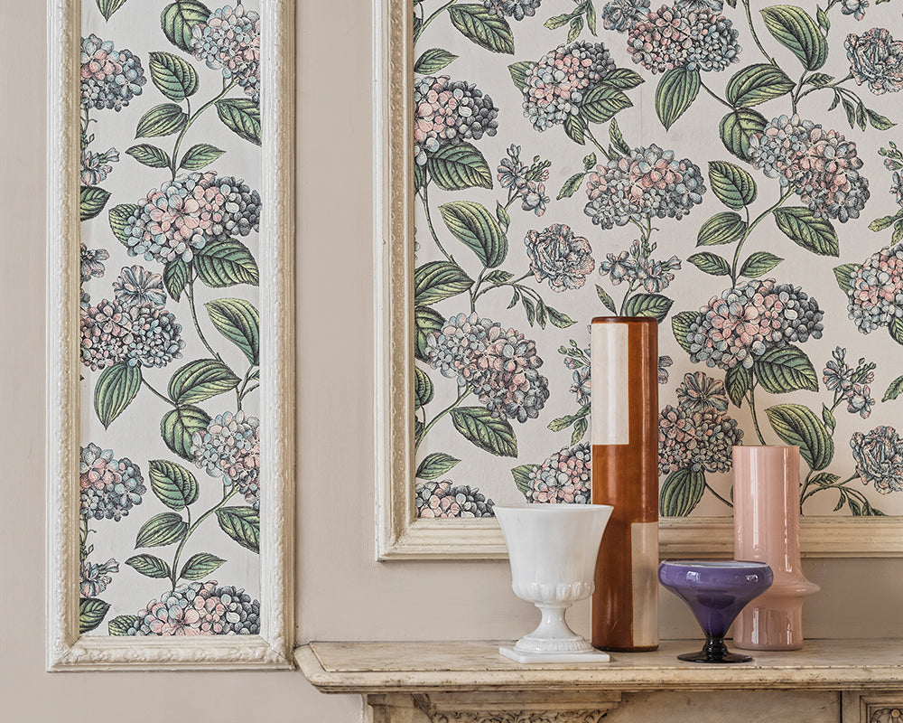 Cole & Son Ramo di Ortensia Wallpaper in a living space