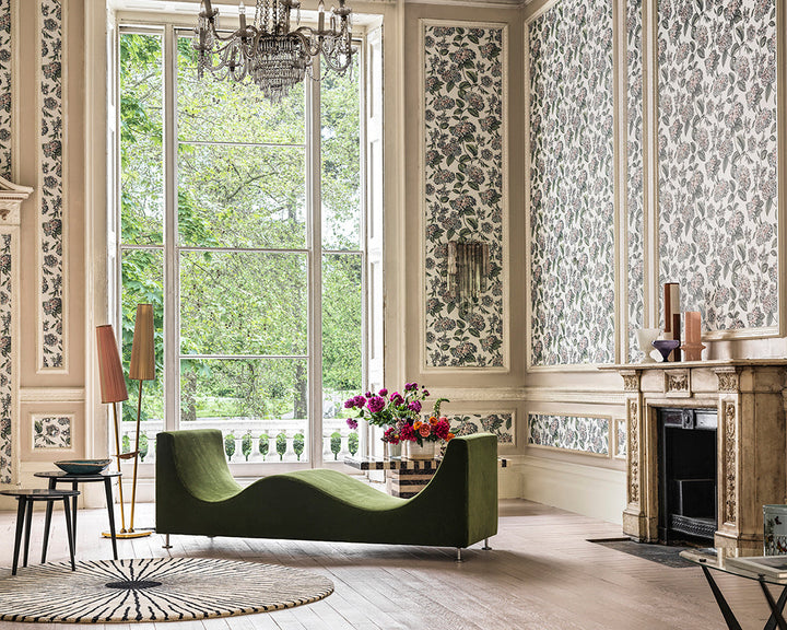 Cole & Son Ramo di Ortensia Wallpaper on a wall