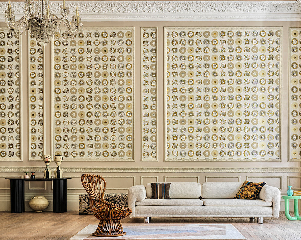 Cole & Son Soli Wallpaper in a living space