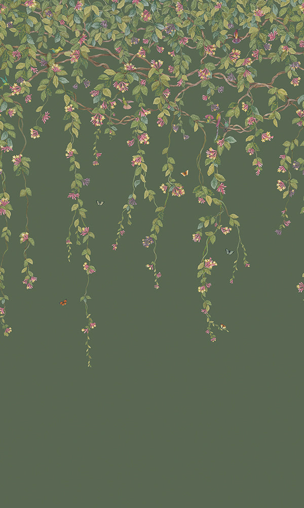 Cole & Son Hummingbirds Flora Wallpaper