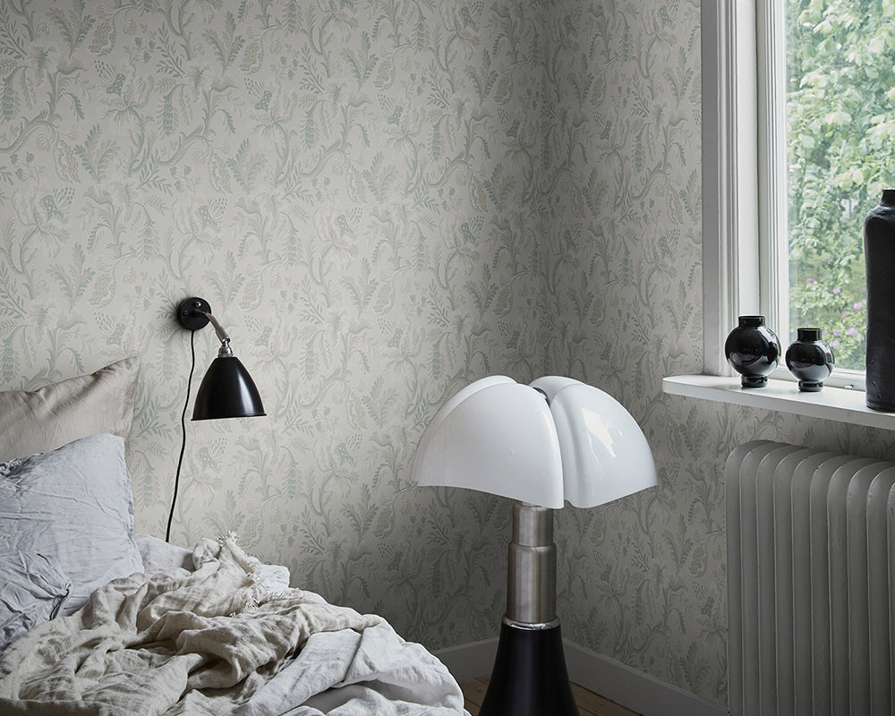 Sandberg Daphne Wallpaper in a bedroom