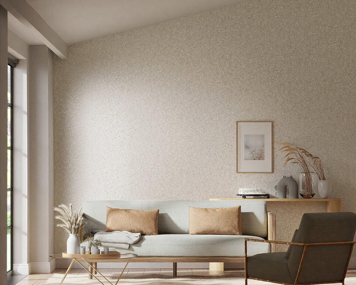Harlequin Coral Wallpaper in a living room