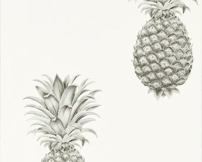 Sanderson Pineapple Royale Silver/Ivory 216324 Wallpaper