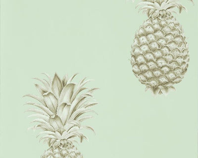 Sanderson Pineapple Royale Porcelain/Sepia 216325 Wallpaper
