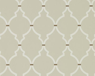 Sanderson Empire Trellis Linen/Cream 216337 Wallpaper