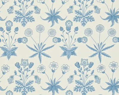 Morris & Co Daisy Blue/Ivory 212561 Wallpaper