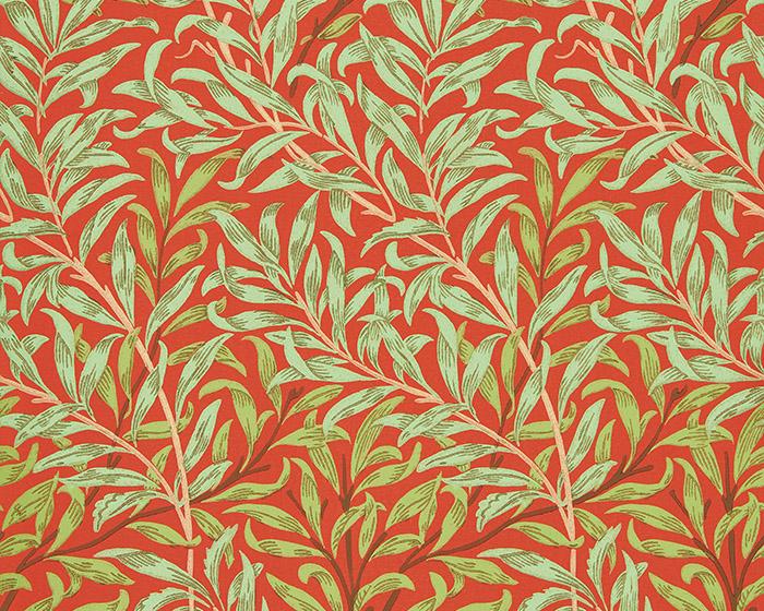 Morris & Co Willow Bough Tomato/Olive 216951 Wallpaper