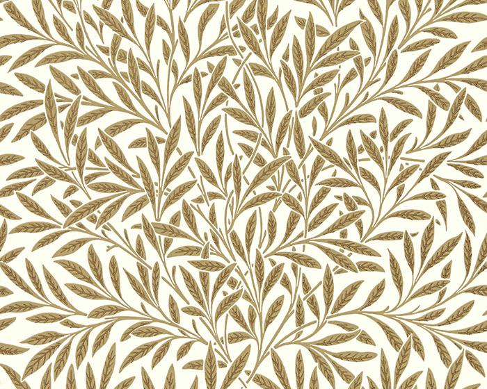 Morris & Co Willow Cream/Brown 216965 Wallpaper