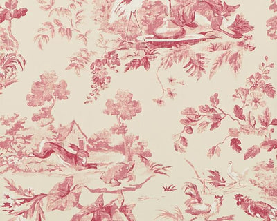 Sanderson Aesops Fables Pink DCAVAE101 Wallpaper
